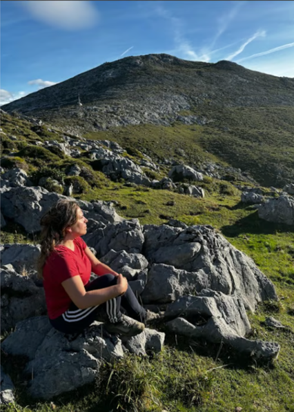 Marta Molina en la montaña